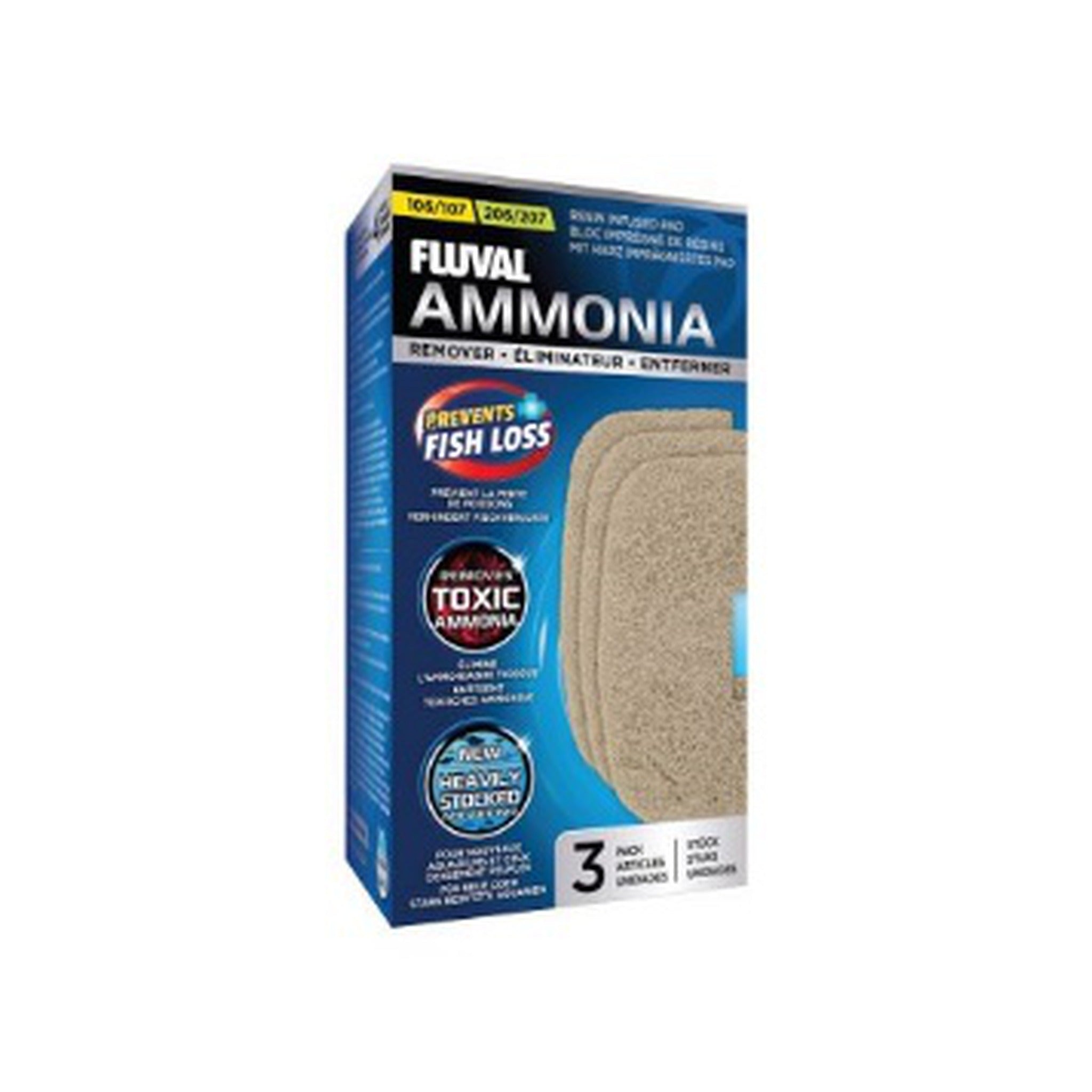 Fluval Ammonia Remover Pads 107/207 3 Pack - Biotope Lebanon