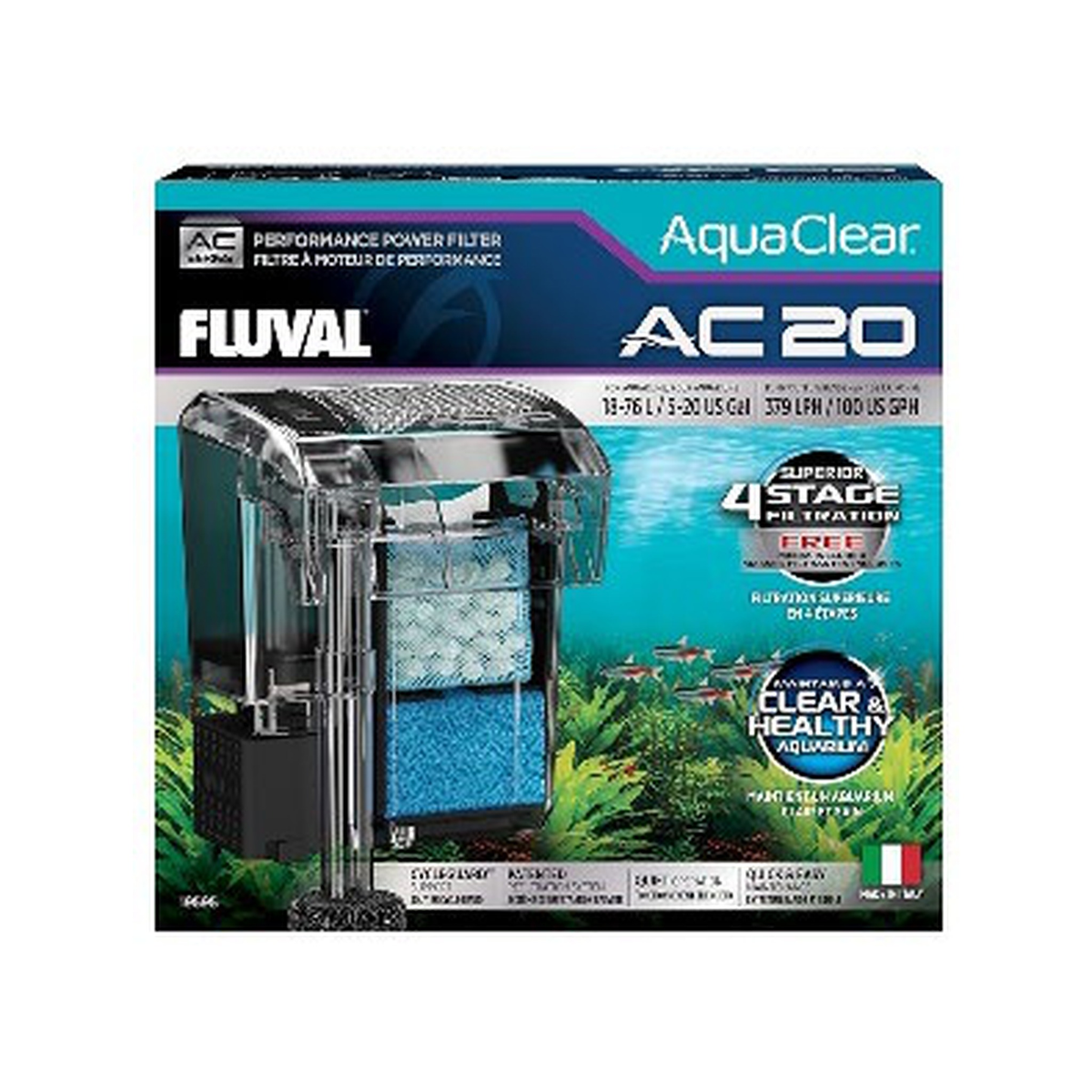 Fluval AquaClear AC20 Power Filter - Biotope Lebanon