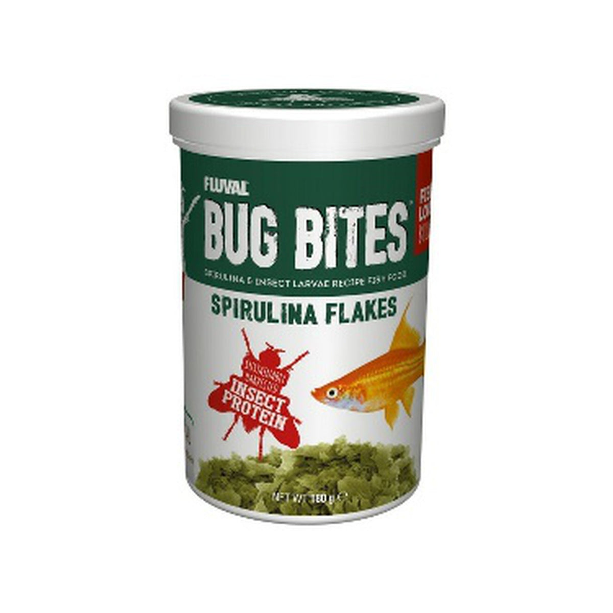 Fluval Bug Bites Spirulina Flakes 180 g - Biotope Lebanon