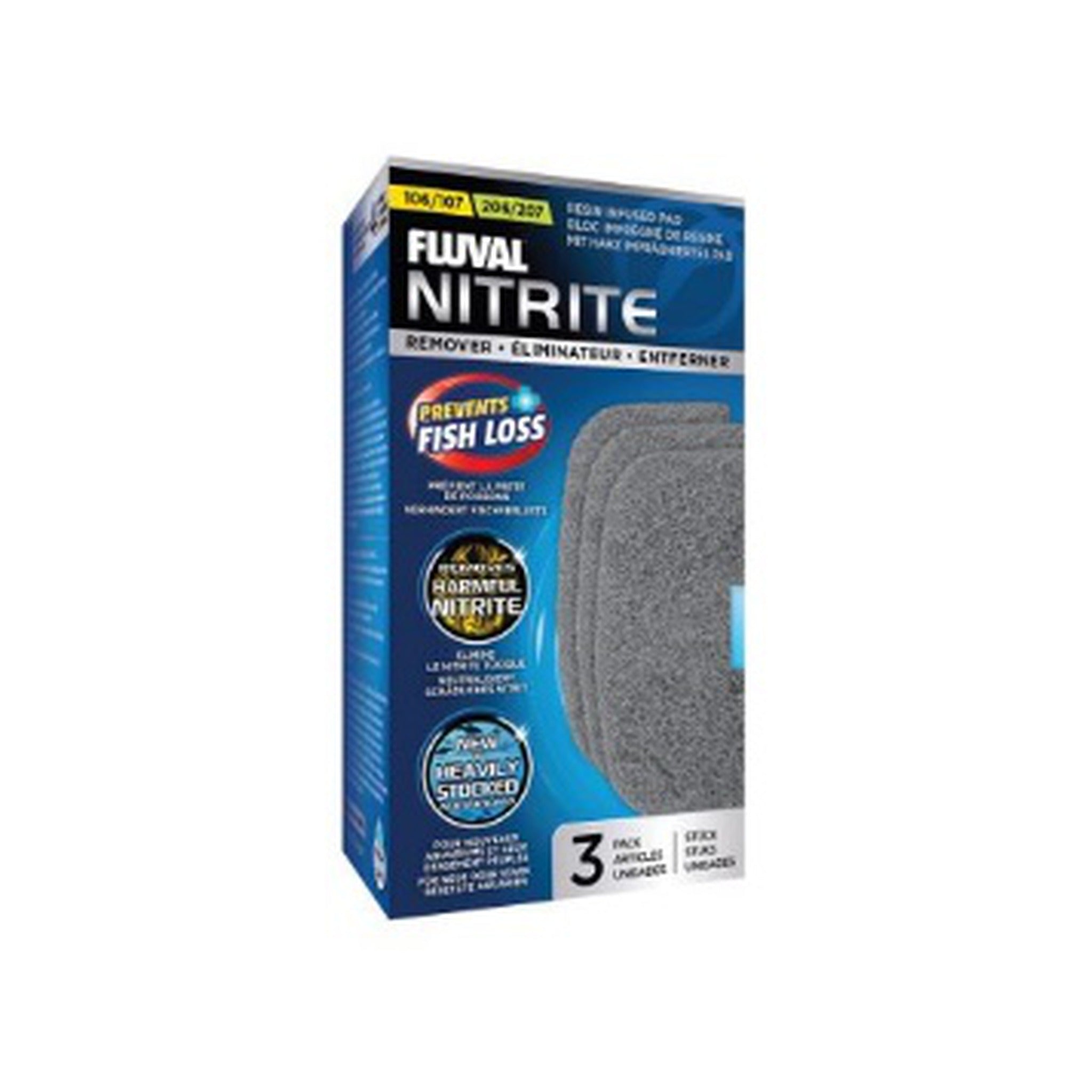 Fluval Nitrite Remover Pads 107/207 3 Pack - Biotope Lebanon