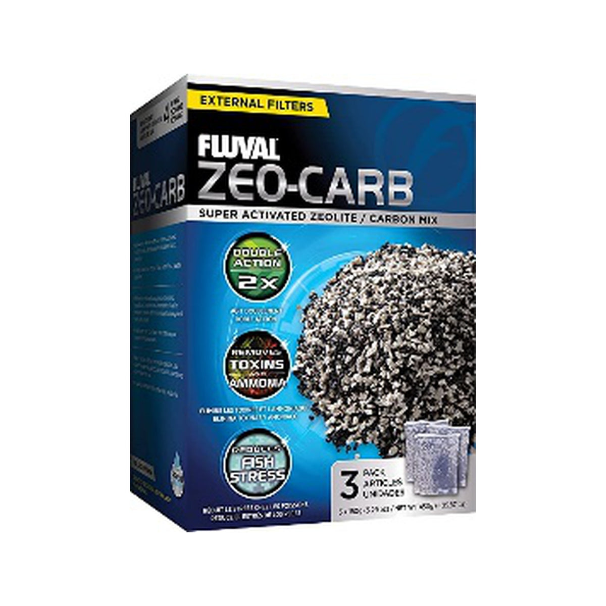 Fluval Zeo-Carb 3 x 150 g - Biotope Lebanon